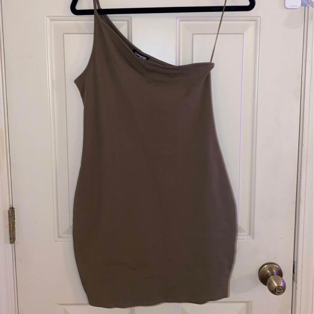 Express Bodycon One Shoulder Dress